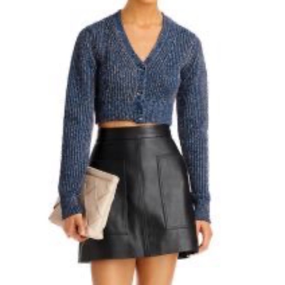 Helmut Lang Reef Knot Cropped Button Front Cardigan - Picture 4 of 12